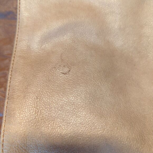 Liebeskind Berlin Shoulder Bag Crossbody Tote Satchel Tan Brown Leather Boho - Picture 6 of 12